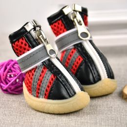 Sandwich Mesh Dog Shoes Breathable Reflective