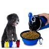 Storage Pet Food and Water Cup Feeding Dogs Out Portable Dog Cups Silicone Collapsible Water Bowl