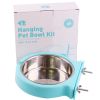 Stainless steel pet bowl hanging bowl tableware overturn proof dog bowl dog bowl cat bowl feeder