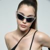 Sungrow Cyber futuristic glasses men silver Y2K functional sunglasses ins women street Millennium Spicy Girls sunglasses